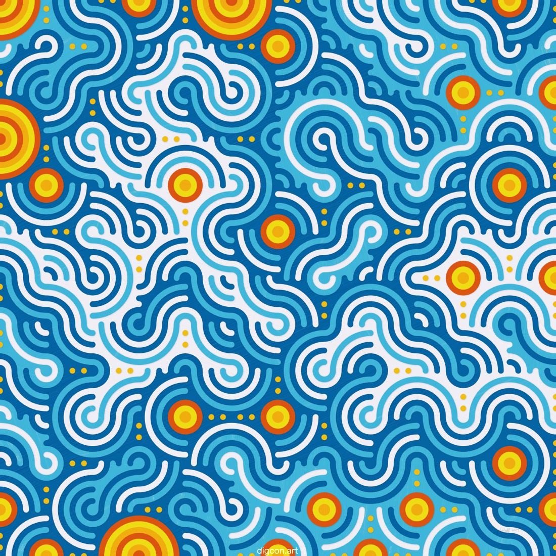 Artwork named: Swirls And Lights