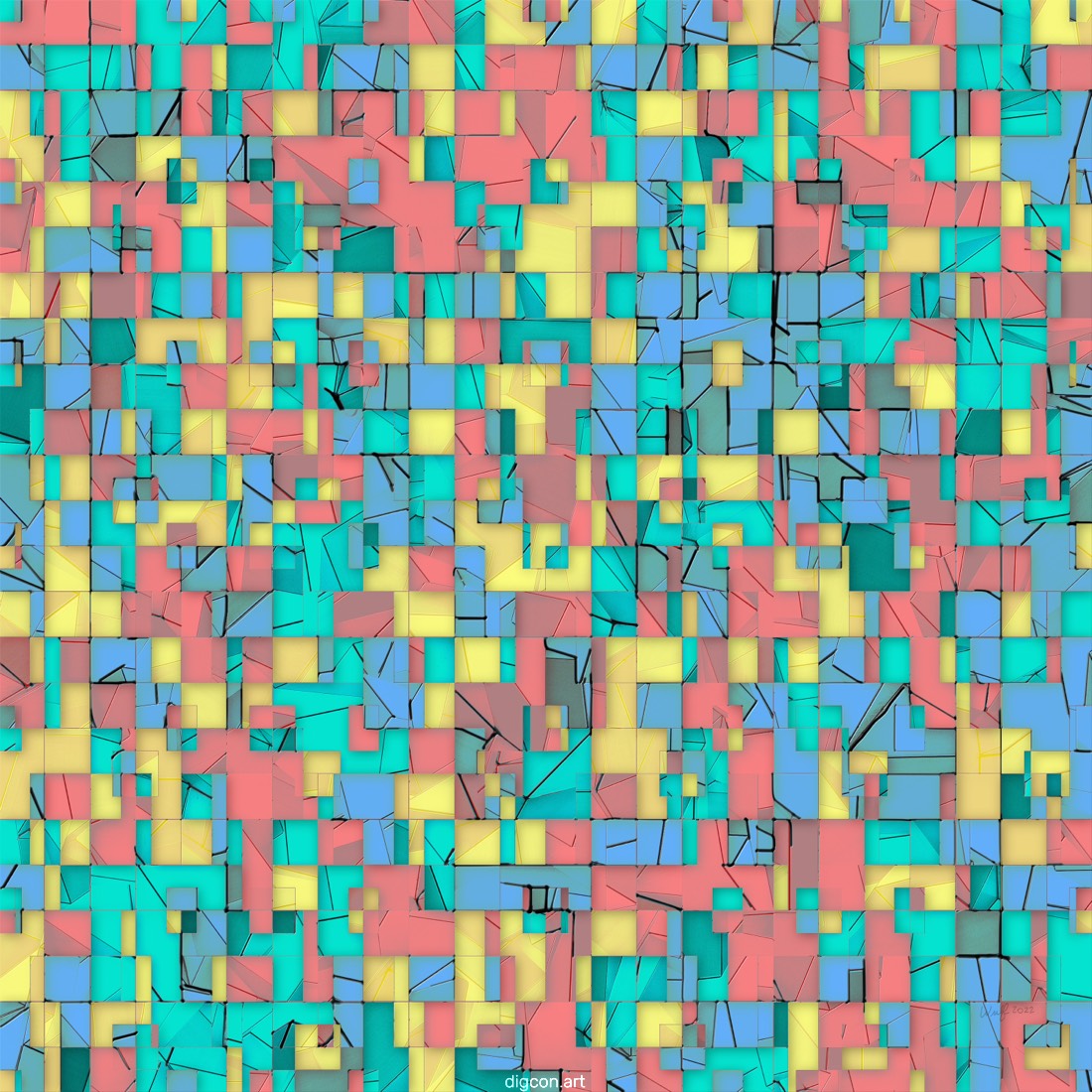 Artwork named: Tableau In Four Colors