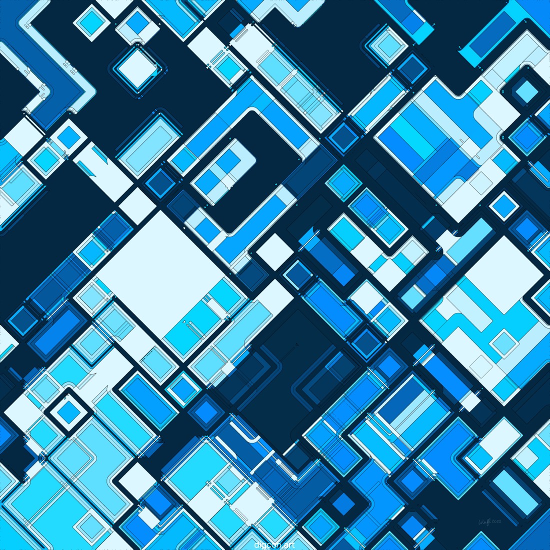 Artwork named: The Great Blue Machine