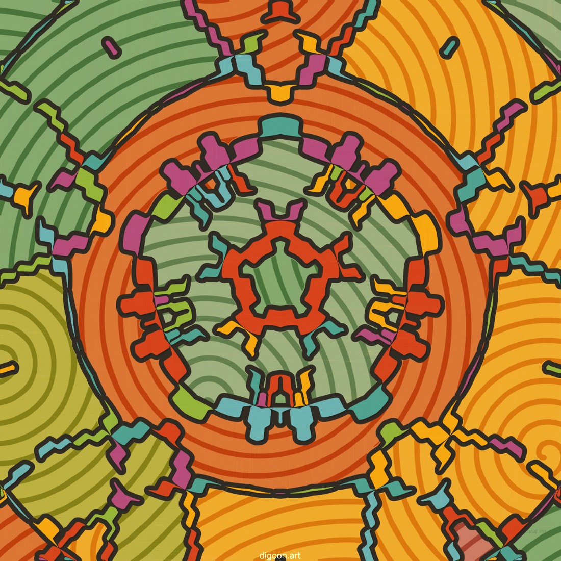 Artwork named: The Penta-Spiral