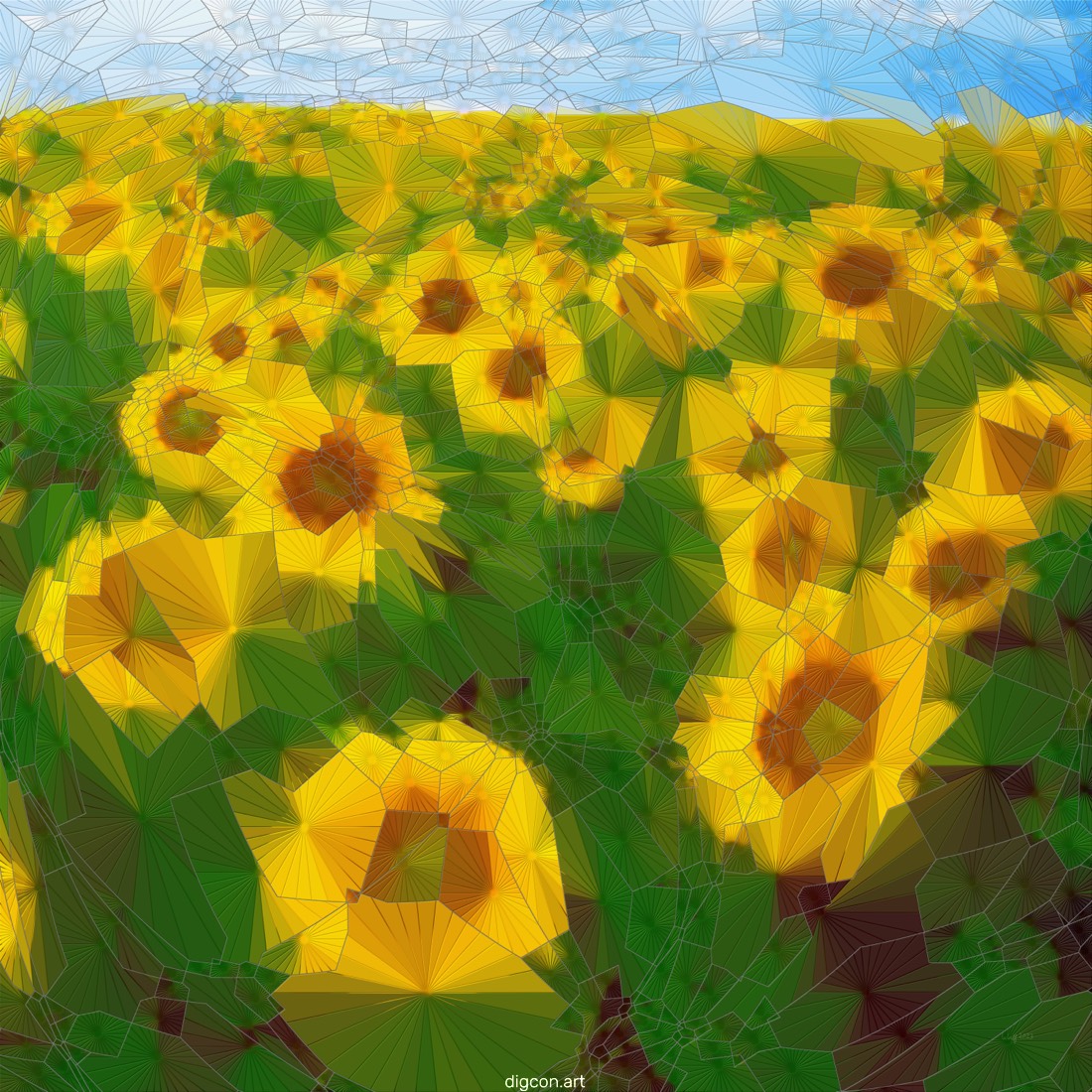 Artwork named: The Puzzle Of Sunflowers
