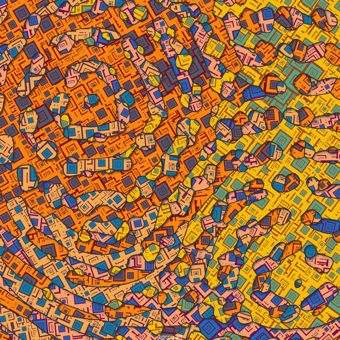 Artwork named: The Yellow-Orange Conumdrum