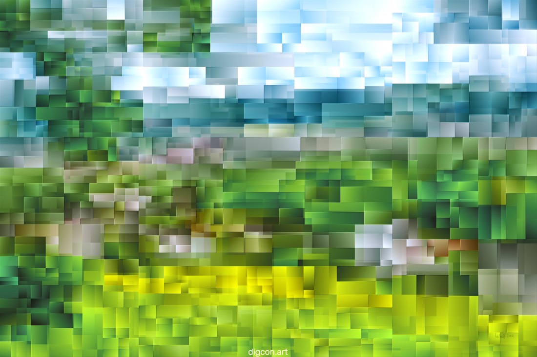 Artwork named: Village In The Hills