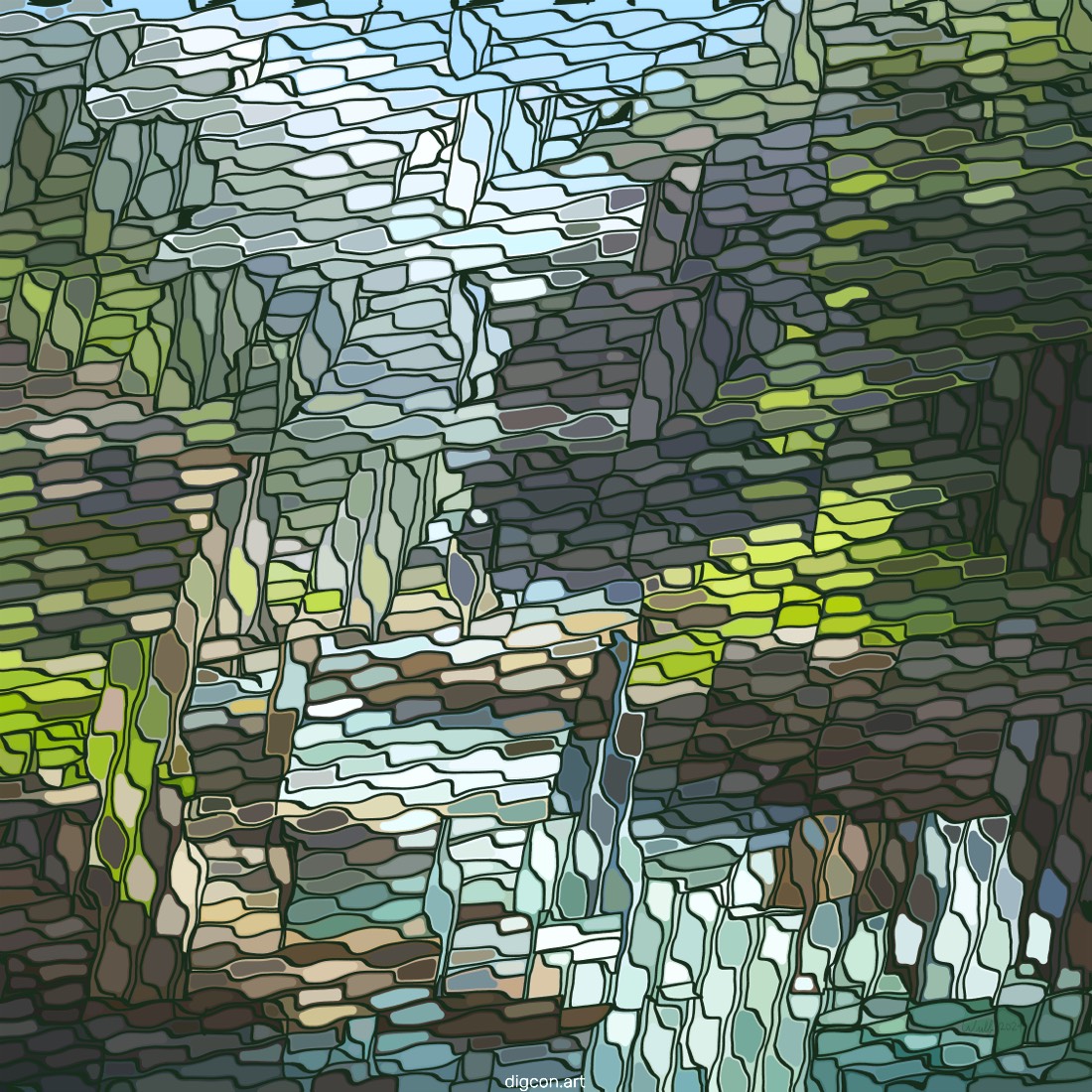 Artwork named: White Water Canyon