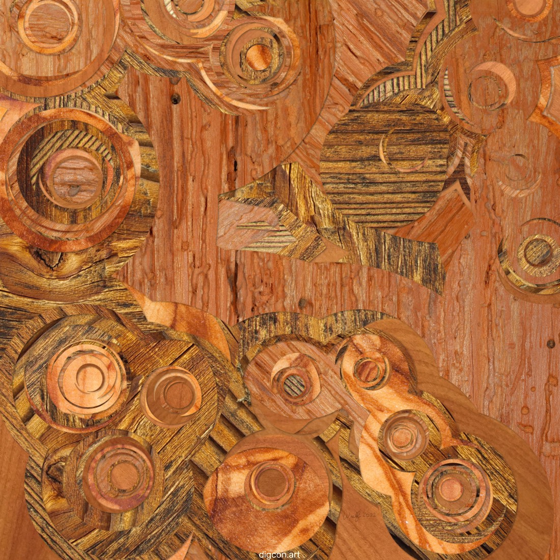 Artwork named: Wooden Circles
