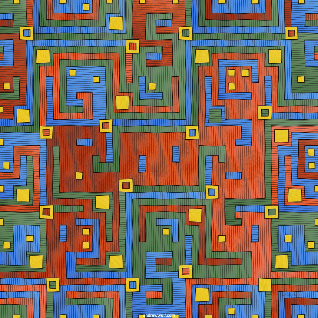 Artwork named: Yellow Boxes